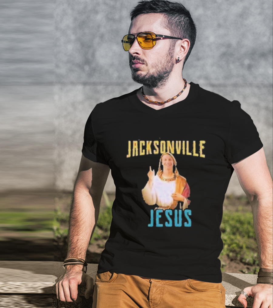 Jacksonville Jesus Finger Pointing Humor T-Shirt