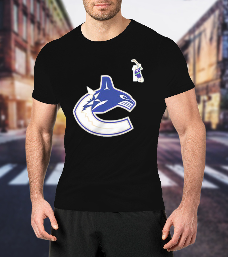 Luongo #1 Vancouver Canucks Orca Logo Ring Of Honour T-Shirt
