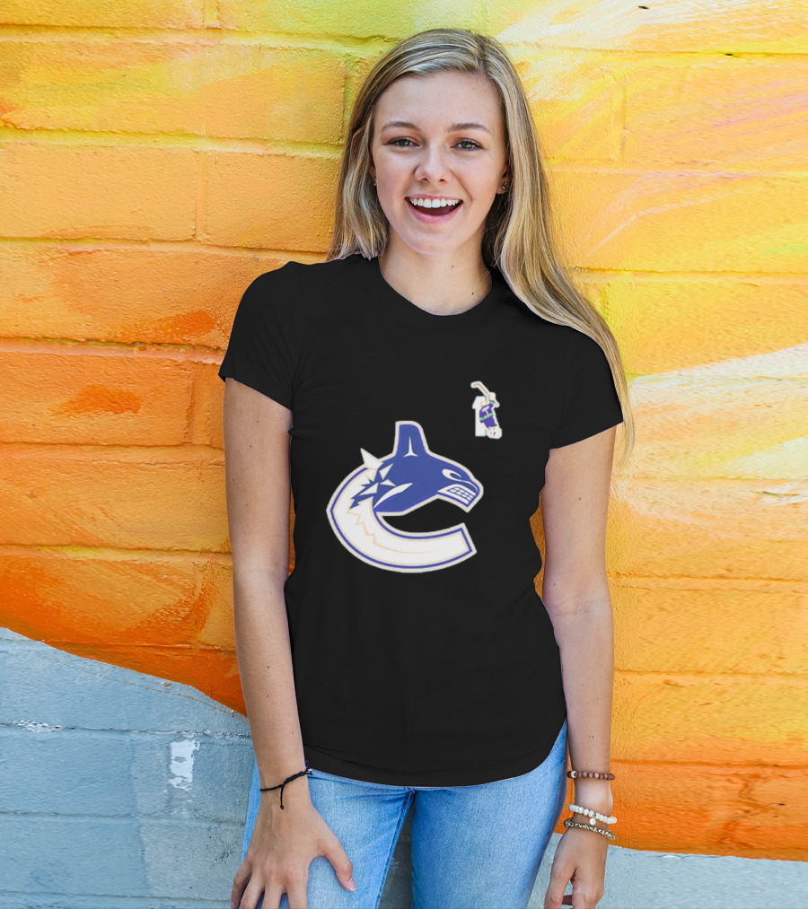 Luongo #1 Vancouver Canucks Orca Logo Ring Of Honour T-Shirt