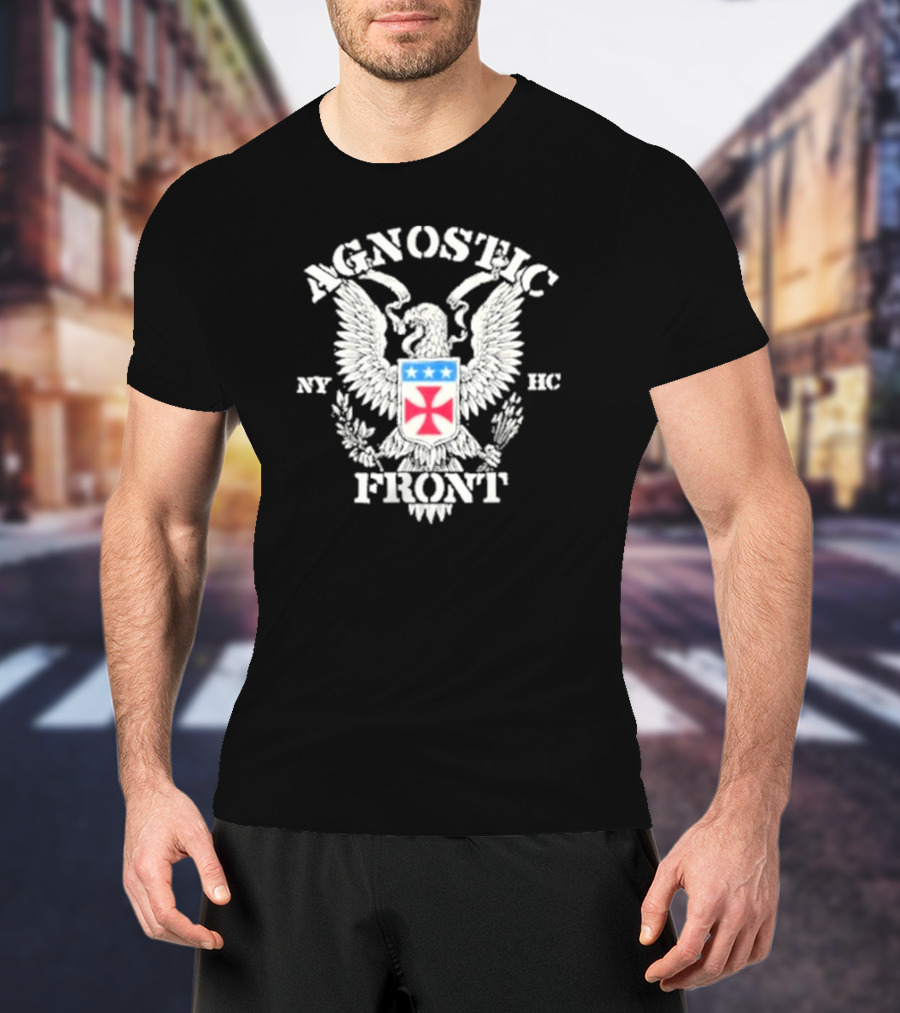 Agnostic Front Eagle NY HC Crest T-Shirt