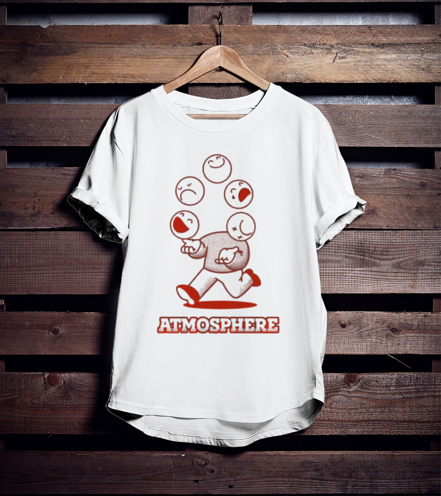 Atmosphere Juggle Retro Emoticon Character T-Shirt