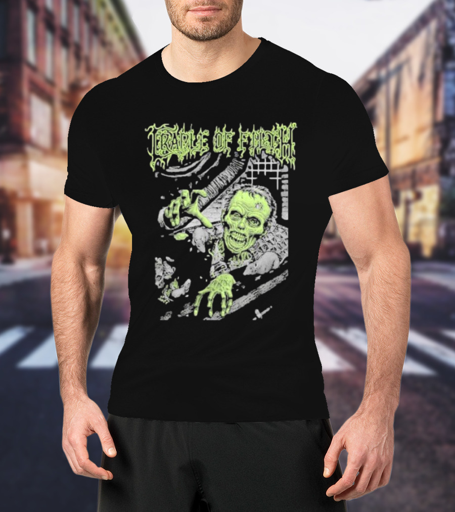 Cradle Of Filth Zombie Breaking Through Wall T-Shirt