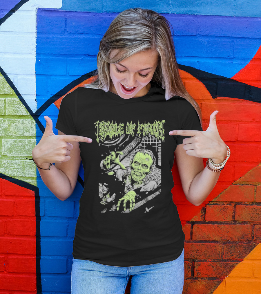 Cradle Of Filth Zombie Breaking Through Wall T-Shirt