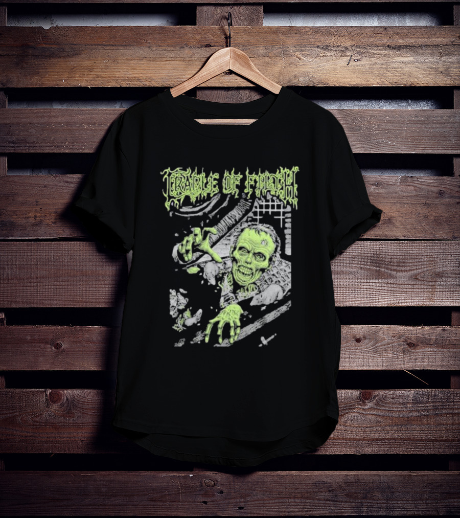 Cradle Of Filth Zombie Breaking Through Wall T-Shirt