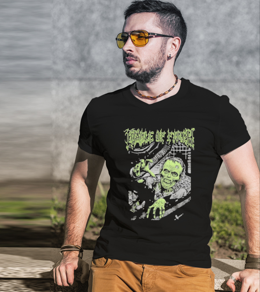 Cradle Of Filth Zombie Breaking Through Wall T-Shirt