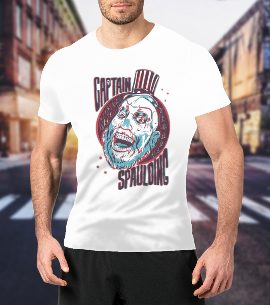 Captain Spaulding 3D Portrait House Of 1000 Corpses T-Shirt