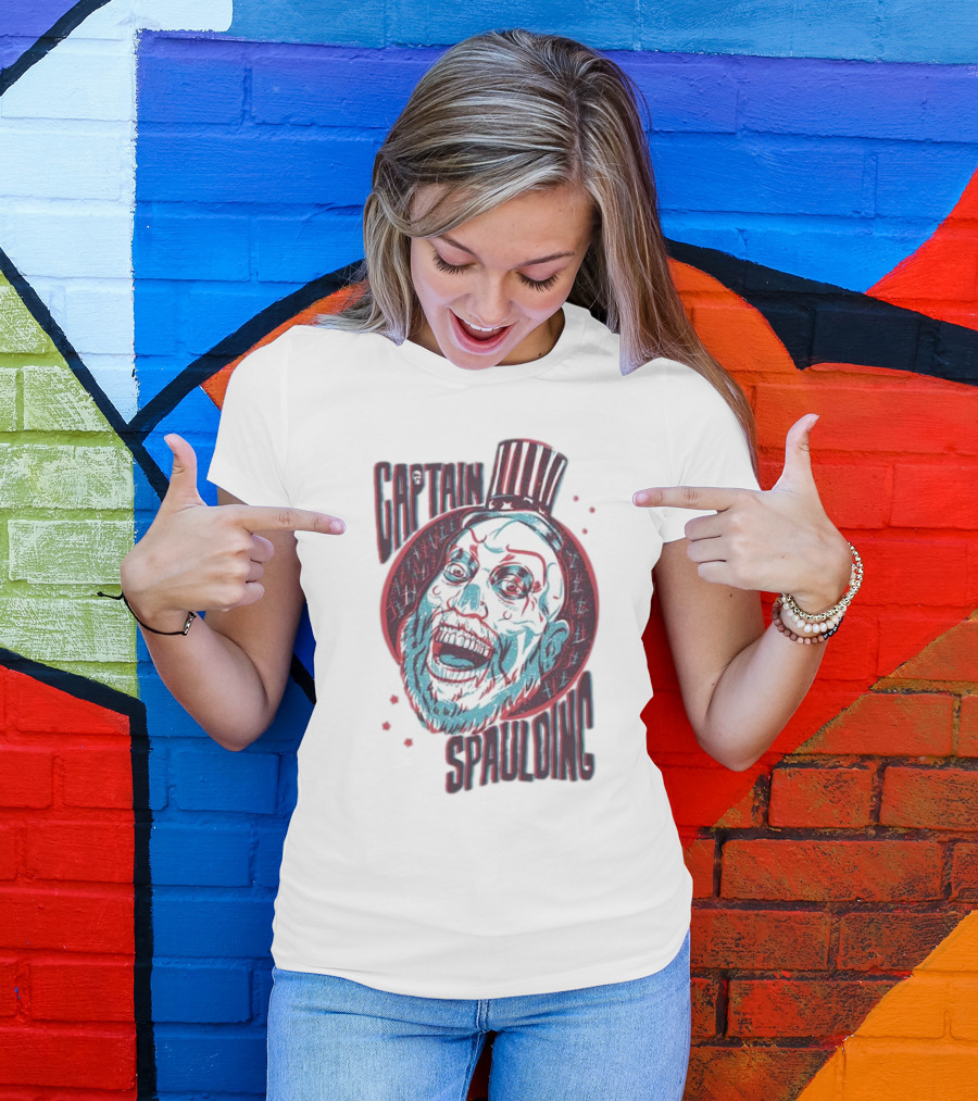 Captain Spaulding 3D Portrait House Of 1000 Corpses T-Shirt