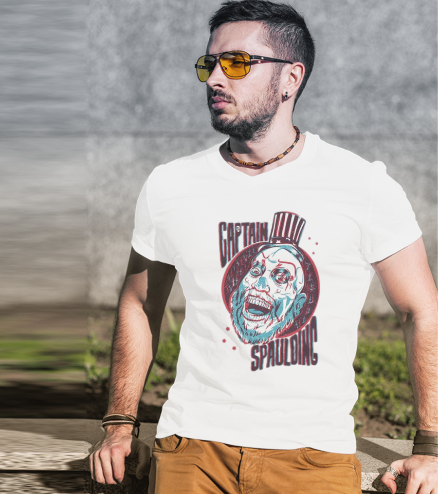 Captain Spaulding 3D Portrait House Of 1000 Corpses T-Shirt