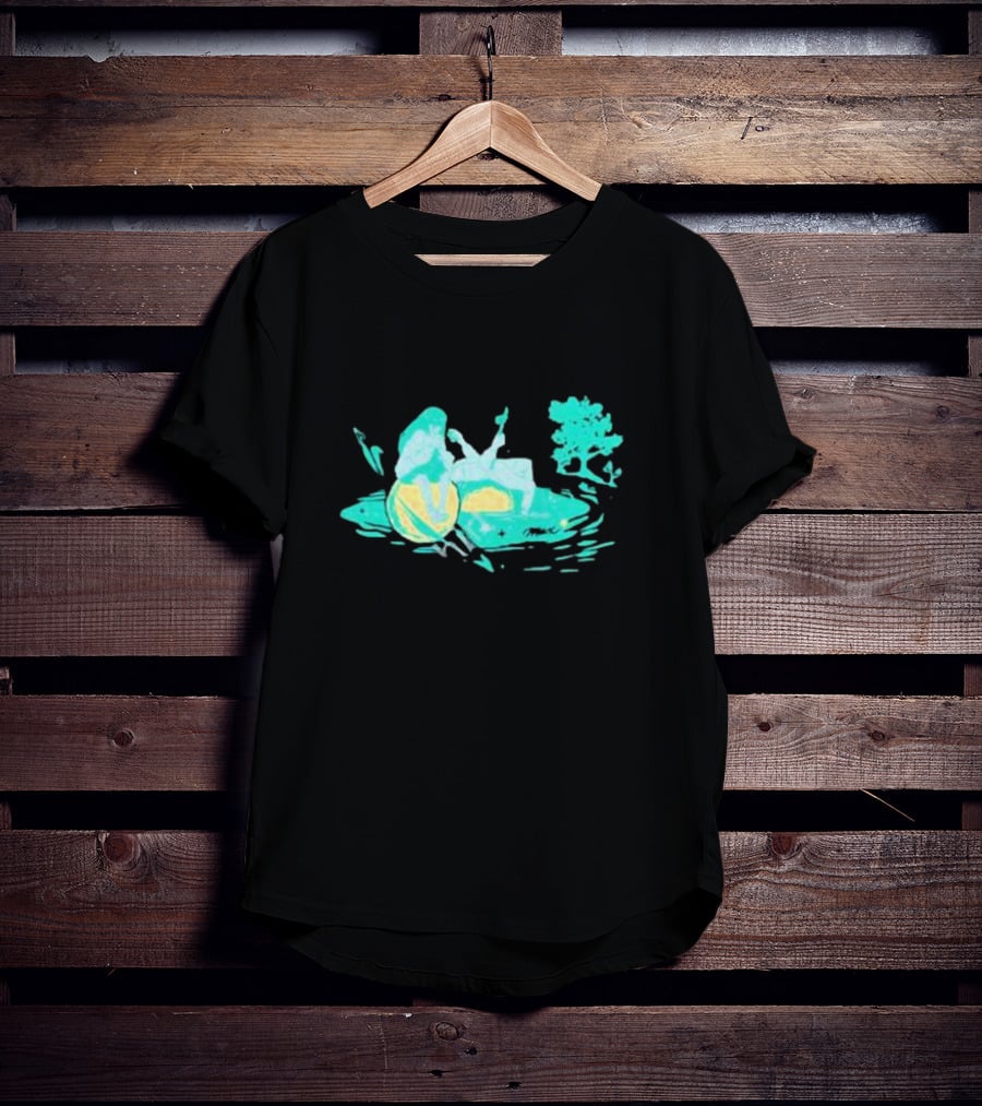 Max Strings Pastel Landscape And Tree T-Shirt
