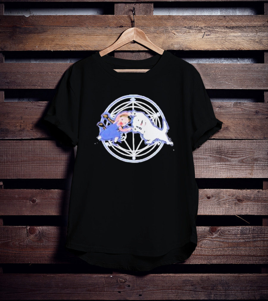 Nina And Dog Fusion Circle Symbol Anime T-Shirt