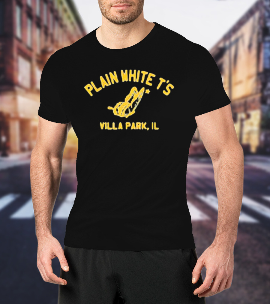 Plain White T’s Villa Park IL Yellow Butterfly T-Shirt