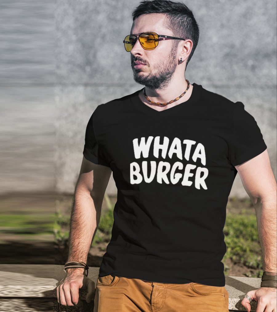 Whataburger Stack White Text T-Shirt