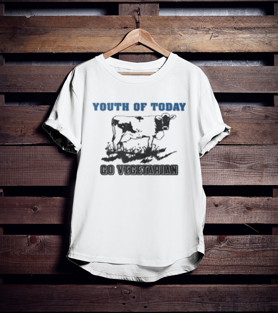Youth Of Today Go Vegetarian Cow Advocate T-Shirt
