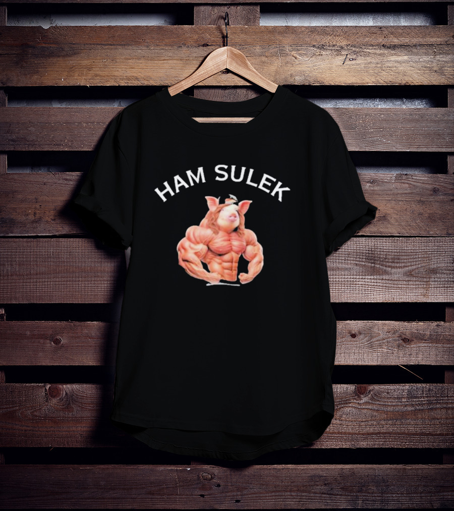 HAM SULEK Hvyapprl Buff Pig Character Bodybuilder T-Shirt