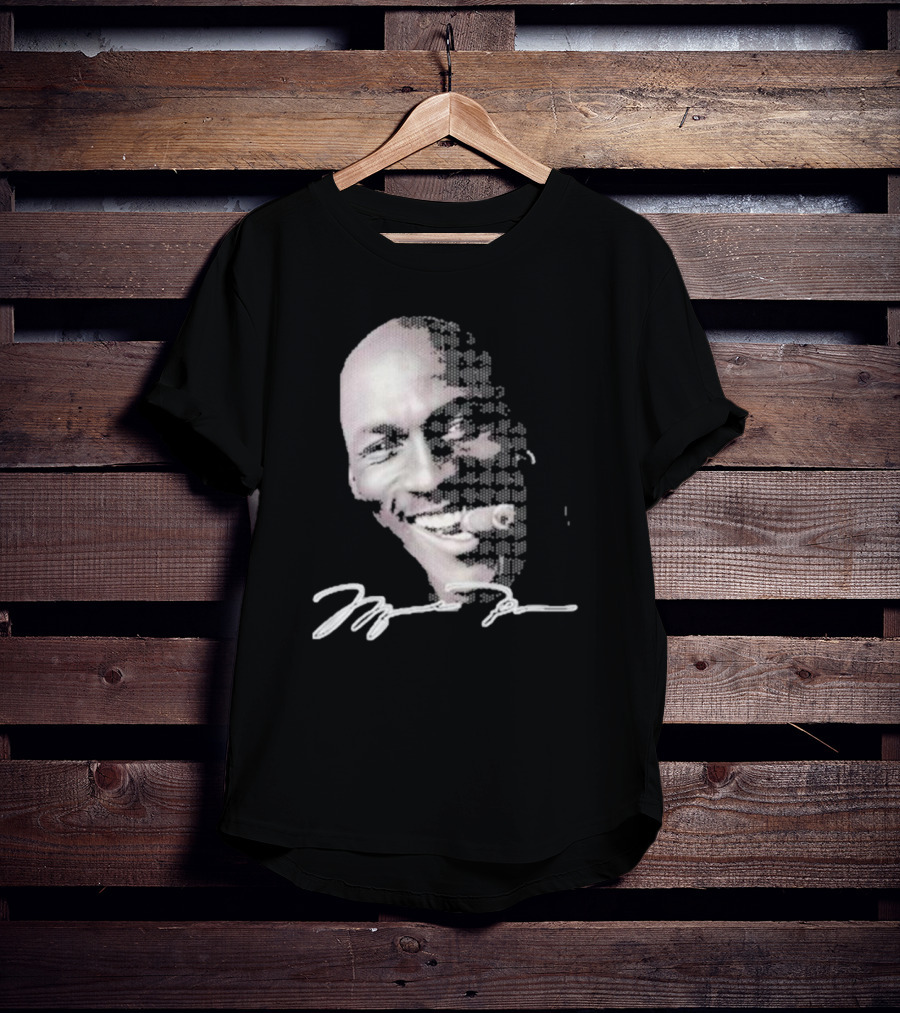 Michael Jordan Iconic Smile With Cigar Signature T-Shirt