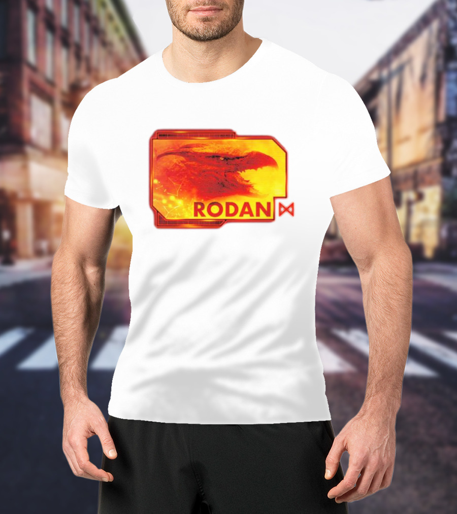 Rodan Monsters Titan Tactical Science Division Fiery Creature Profile T-Shirt