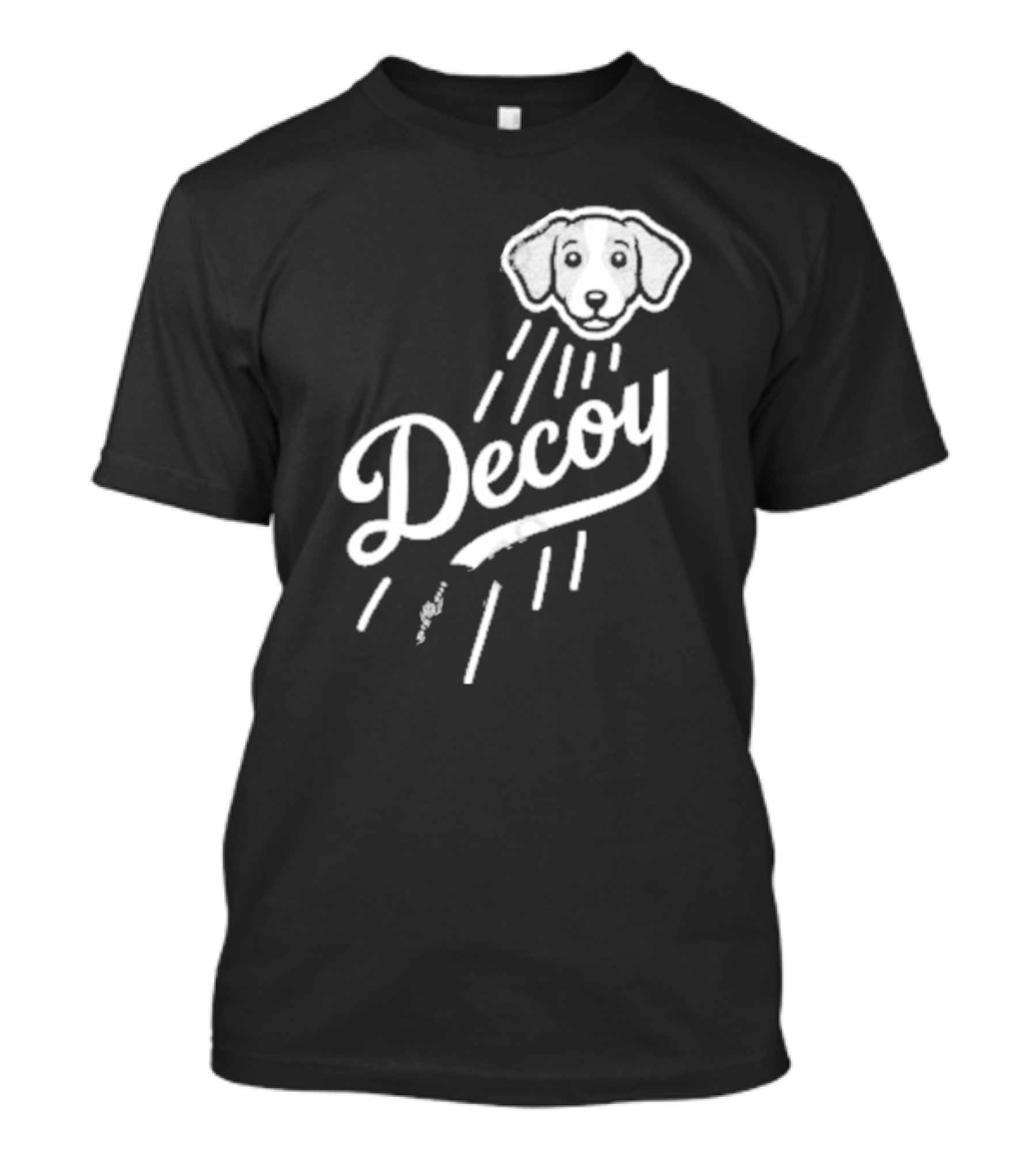 Decoy Rotowear Dog Head With Rays T-Shirt