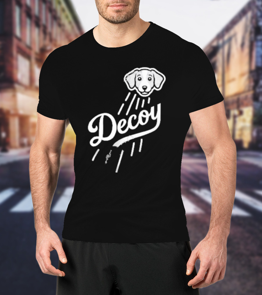 Decoy Rotowear Dog Head With Rays T-Shirt