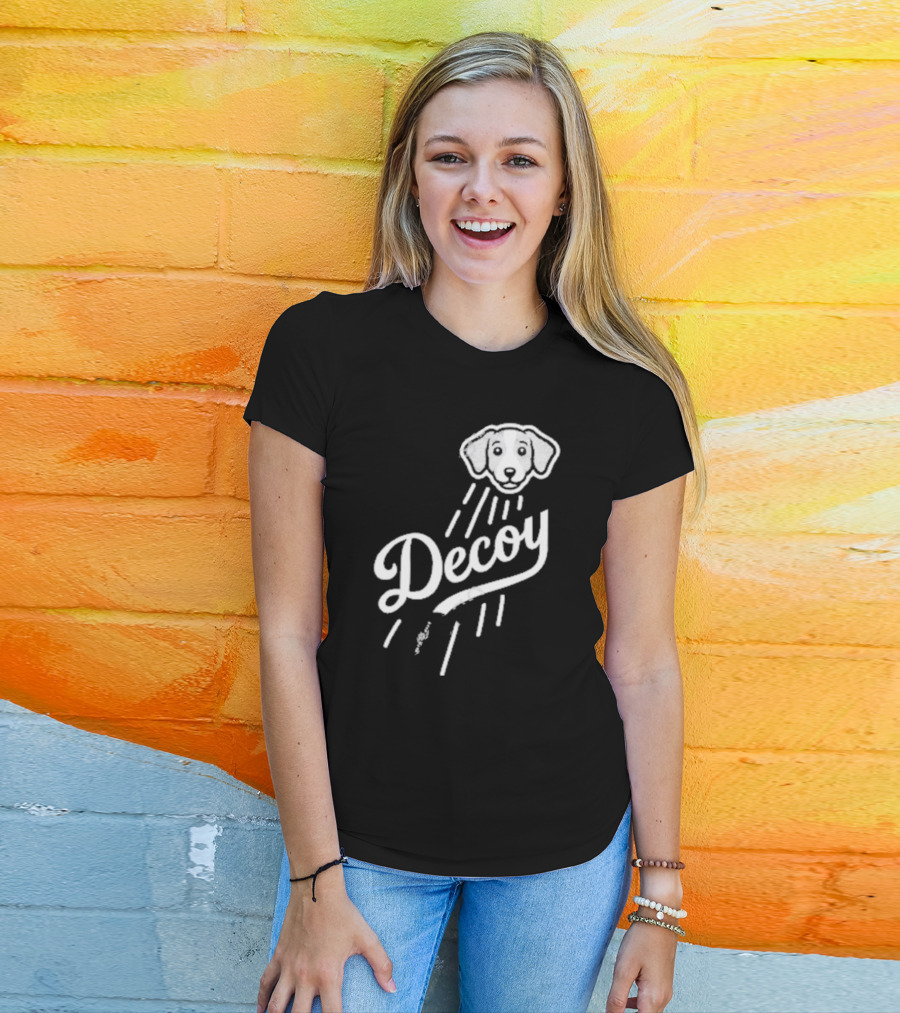 Decoy Rotowear Dog Head With Rays T-Shirt