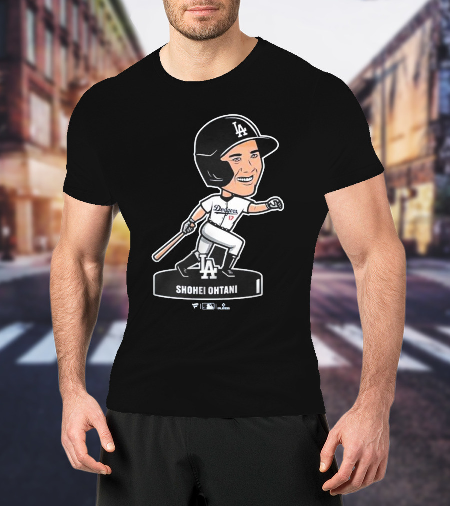 Shohei Ohtani Los Angeles Dodgers LA Bobblehead Dodgers 17 T-Shirt