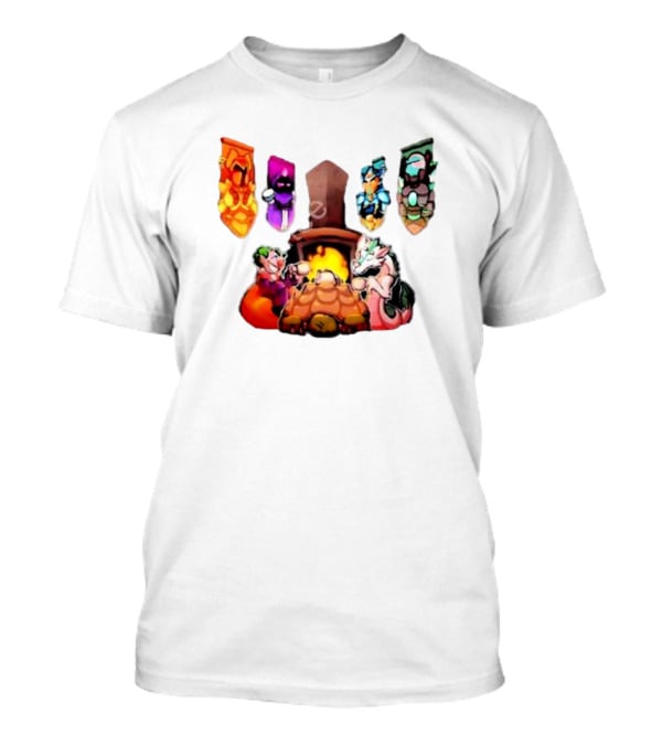 Terraria Banners Campfire Cozy Gaming Session T-Shirt