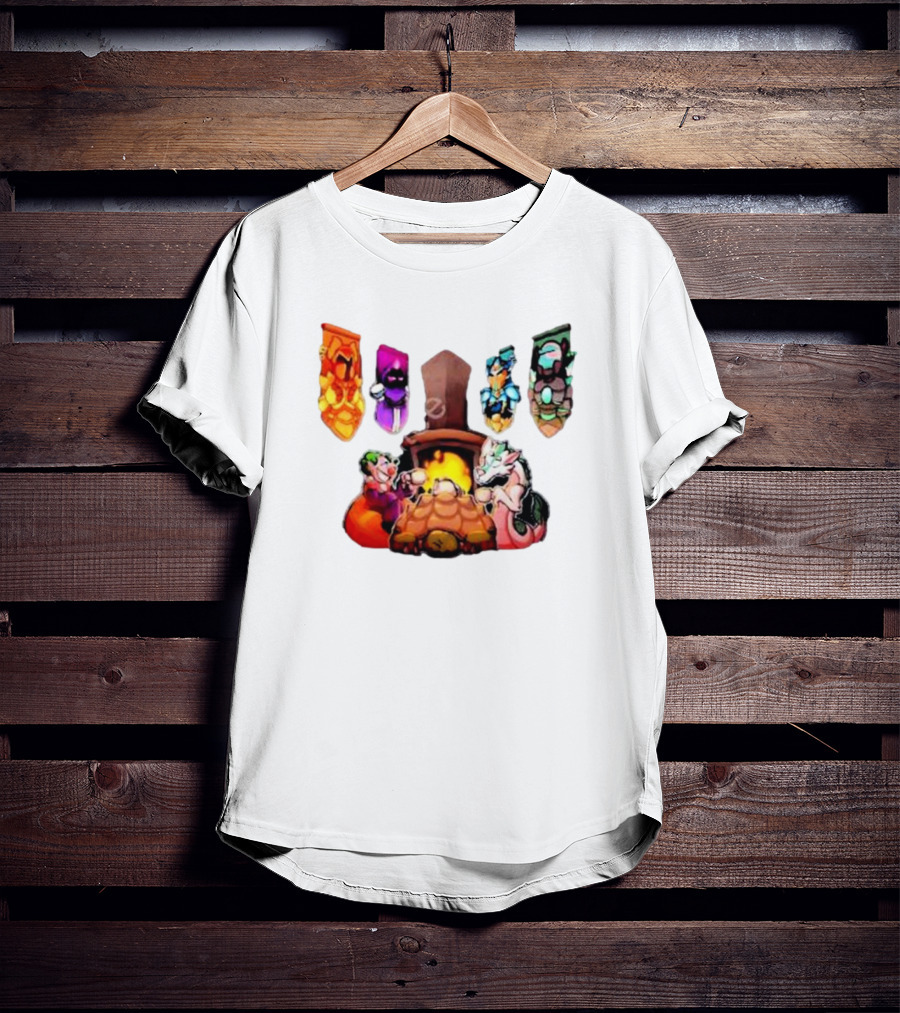 Terraria Banners Campfire Cozy Gaming Session T-Shirt