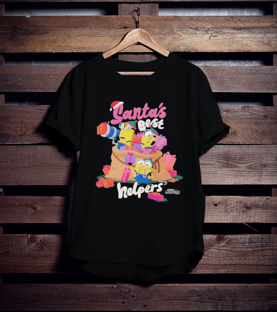 Santa's Best Helpers Minions Holiday T-Shirt