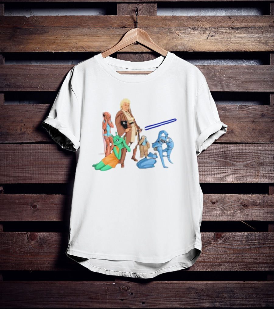 Jedi Flashheart Lightsaber Adventure With Alien Companions T-Shirt