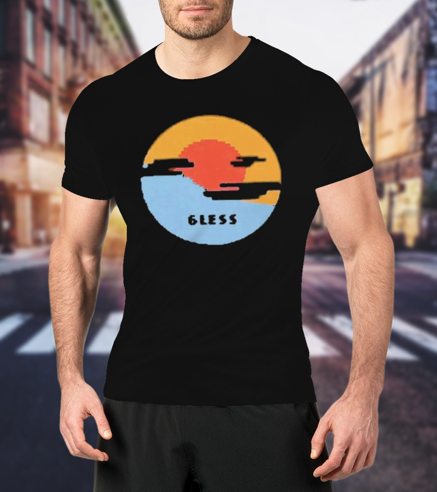 Pixel Sunset Six Less T-Shirt