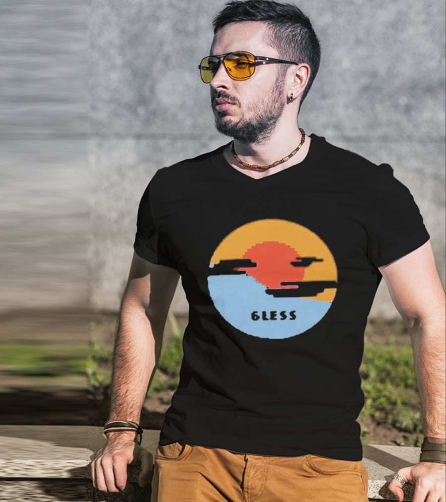Pixel Sunset Six Less T-Shirt