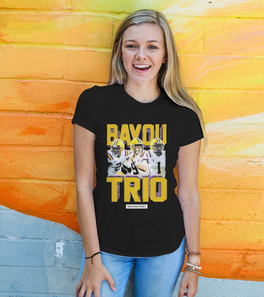 Bayou Trio Dreamathon Justin Jefferson Joe Burrow Ja'Marr Chase T-Shirt