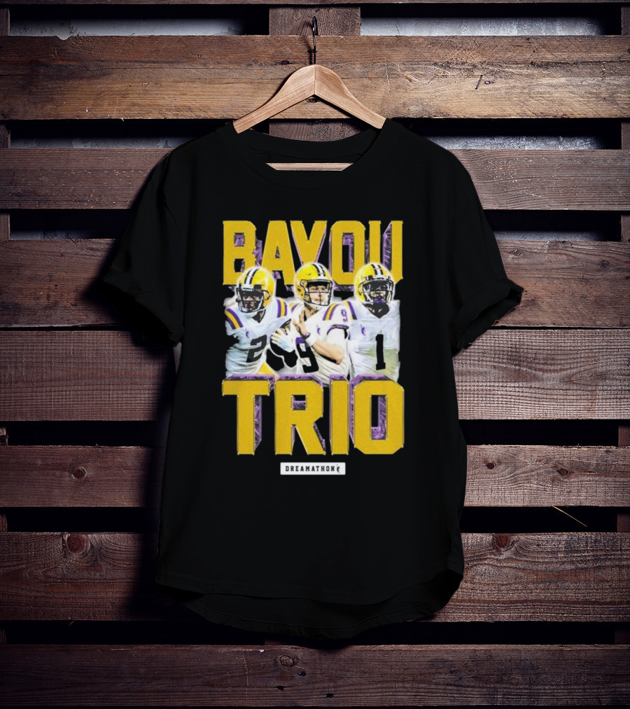 Bayou Trio Dreamathon Justin Jefferson Joe Burrow Ja'Marr Chase T-Shirt