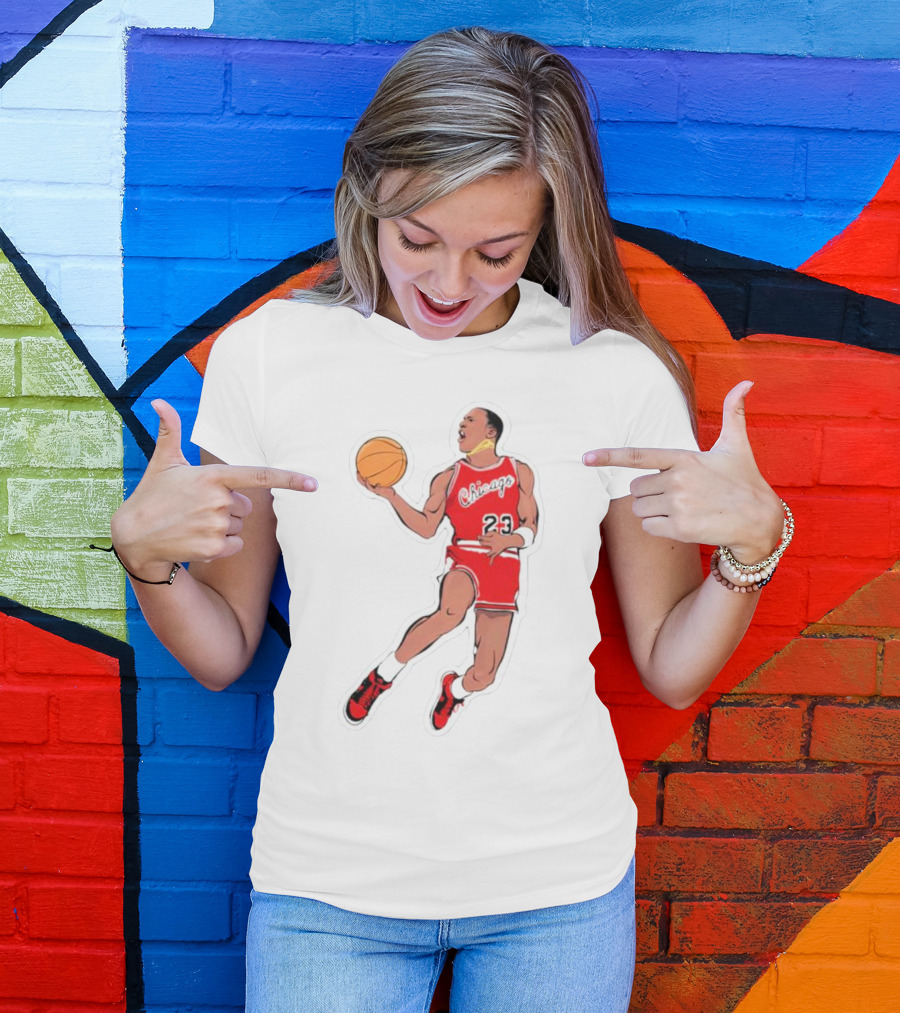 Slam Dunk From The Goat Chicago 23 Basketball Legend T-Shirt