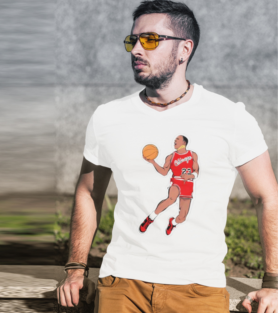 Slam Dunk From The Goat Chicago 23 Basketball Legend T-Shirt
