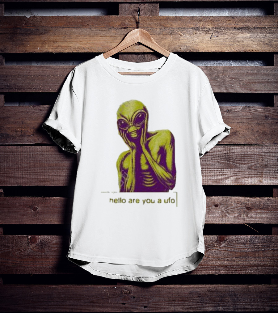 Dogecore Alien Hello Are You A UFO T-Shirt