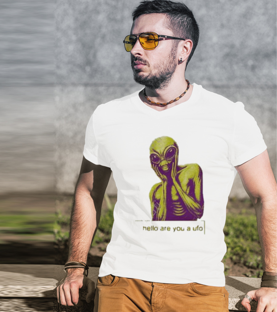 Dogecore Alien Hello Are You A UFO T-Shirt