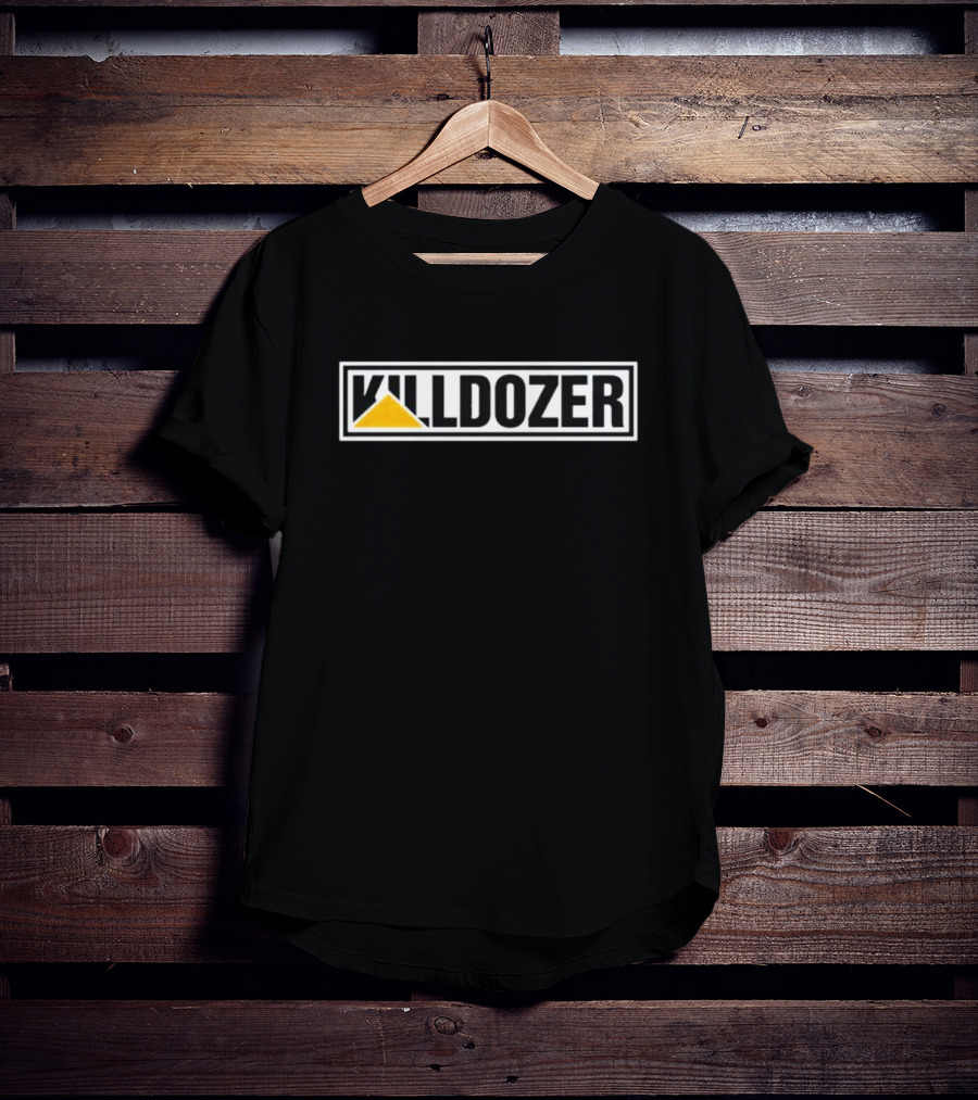 Killdozer Iconic Yellow Bulldozer Triangle T-Shirt