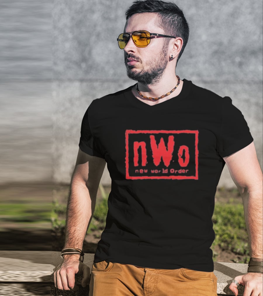 NWO New World Order Red Iconic Logo Youth 500 Level T-Shirt