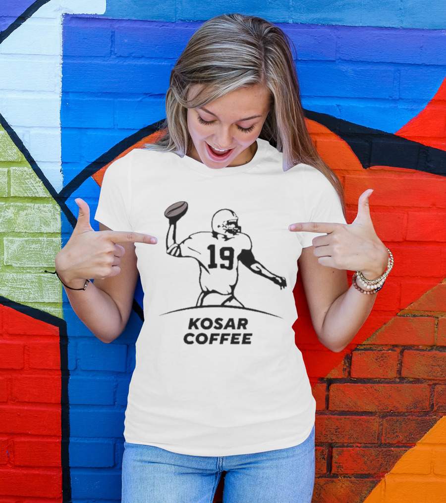 Bernie Kosar 19 Kosar Coffee Football Player T-Shirt