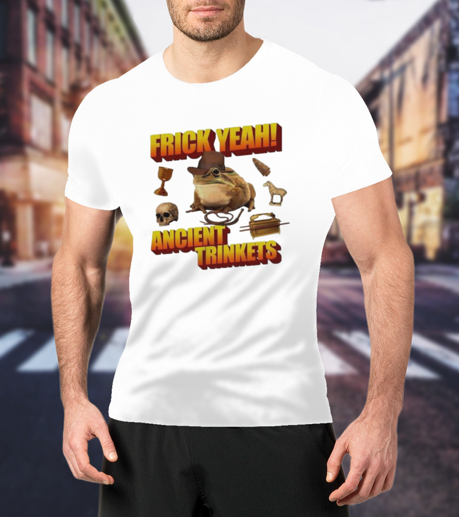 Frick Yeah Cowboy Frog Ancient Trinkets T-Shirt