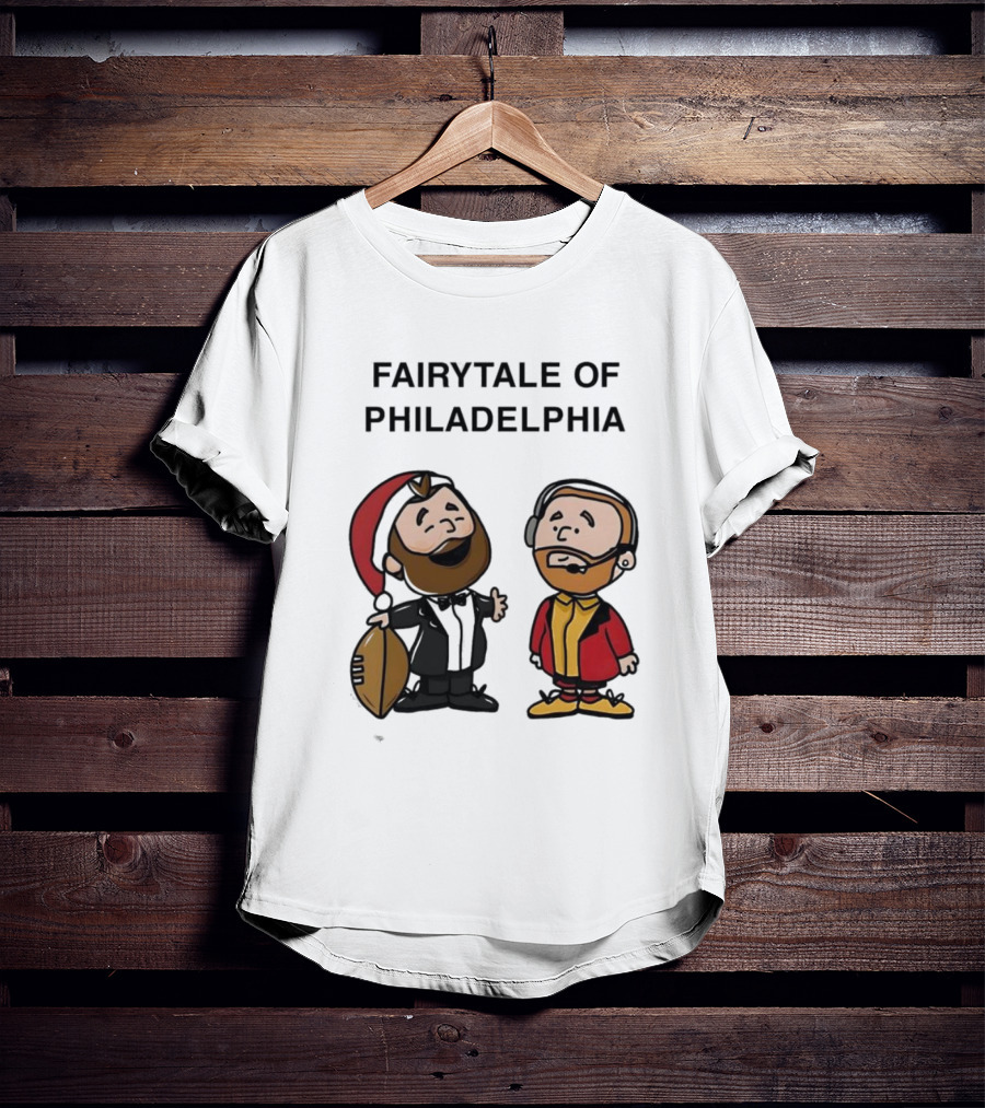 Fairytale Of Philadelphia Jason Kelce Travis Kelce Football Cartoon T-Shirt