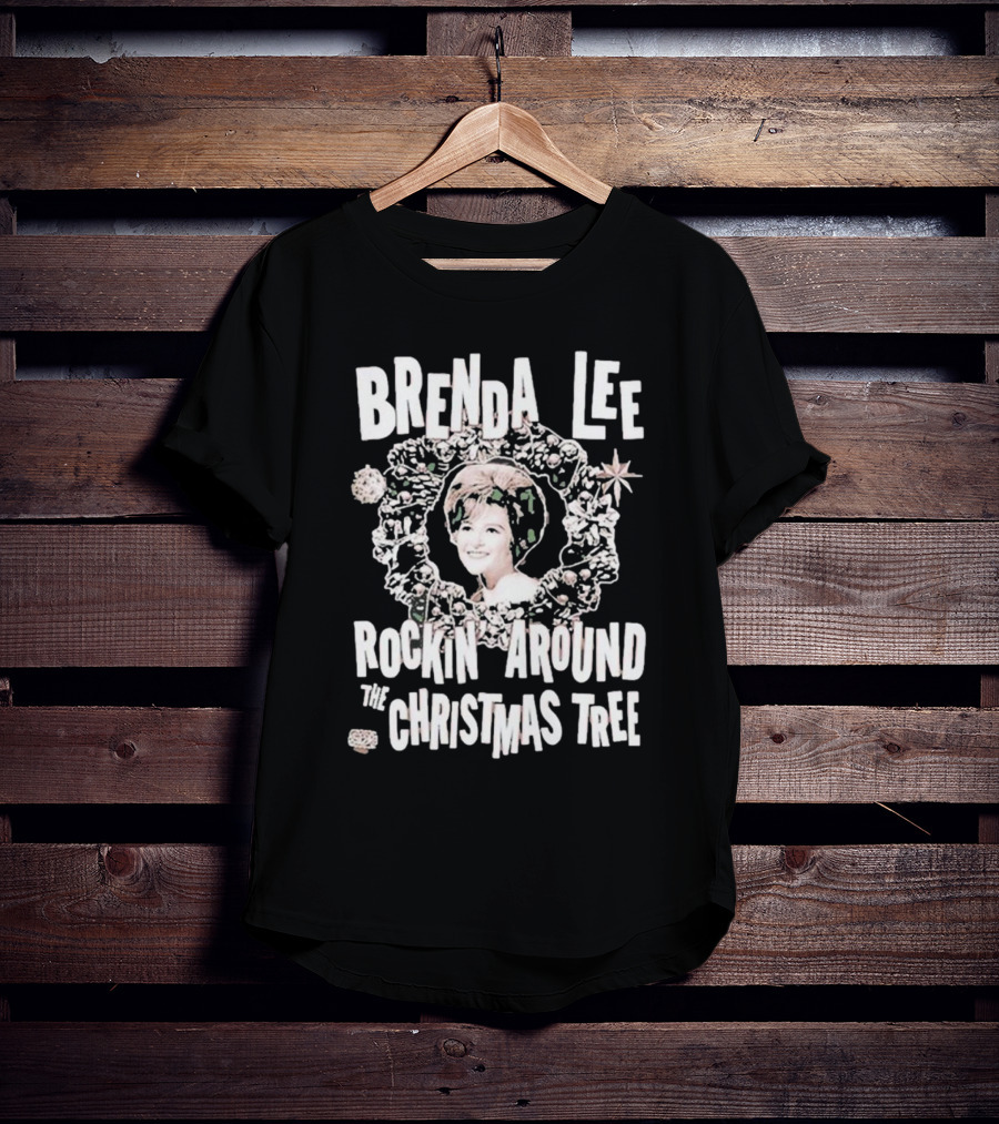Brenda Lee Rockin’ Around The Christmas Tree Wreath T-Shirt