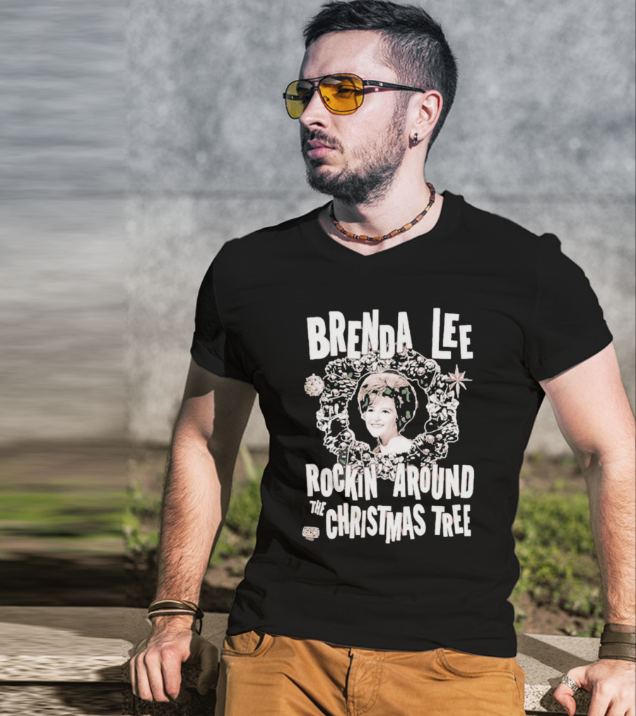 Brenda Lee Rockin’ Around The Christmas Tree Wreath T-Shirt