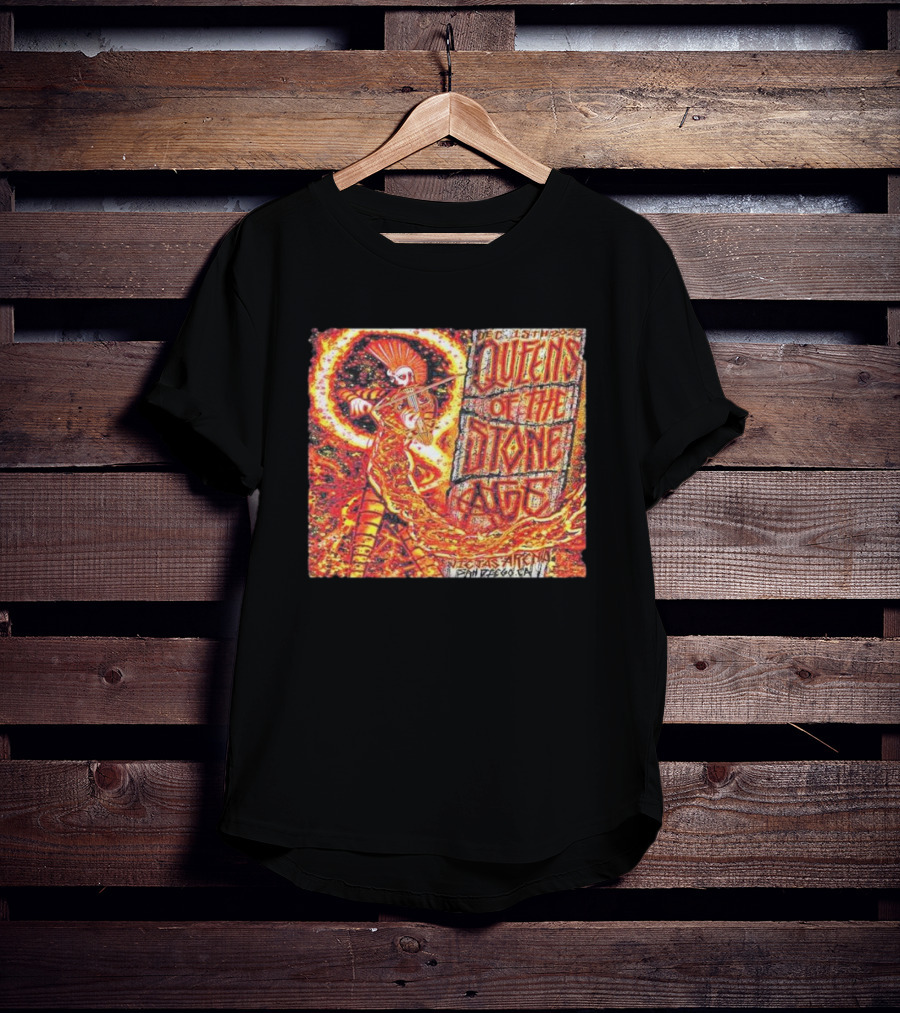 December 15th Queens Of The Stone Ages Viejas Arena San Diego Fire Violinist Performance T-Shirt