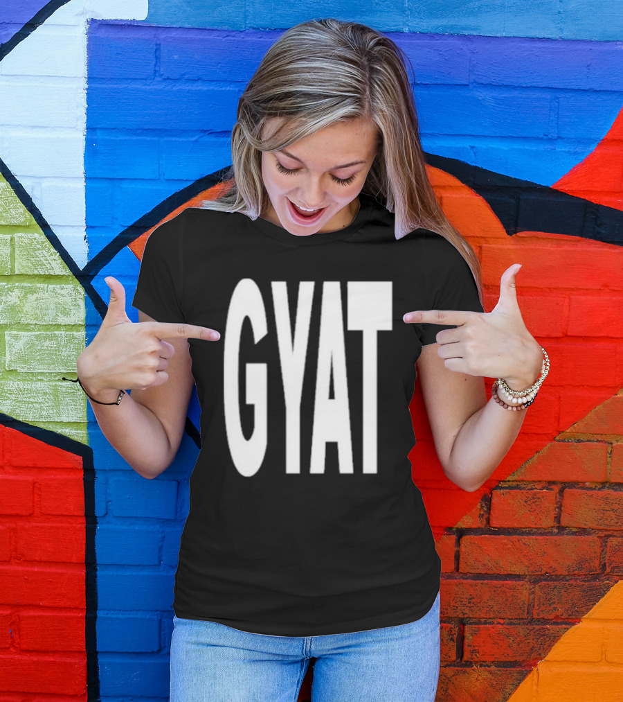Revive Gyat Bold Statement Text White T-Shirt