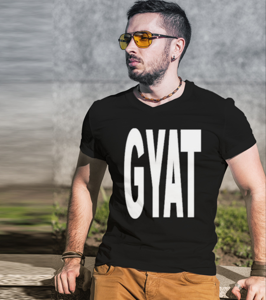 Revive Gyat Bold Statement Text White T-Shirt