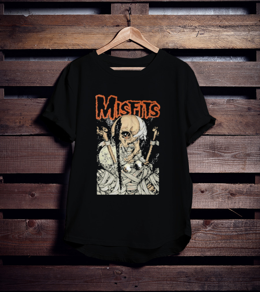 Misfits Pushead Vampire Skeleton Mummy Wrappings T-Shirt