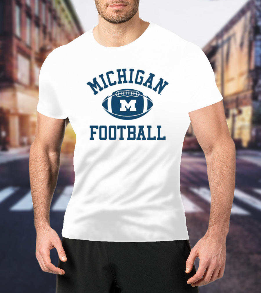 Michigan Football Vintage 1970s Inspiration Ringer T-Shirt