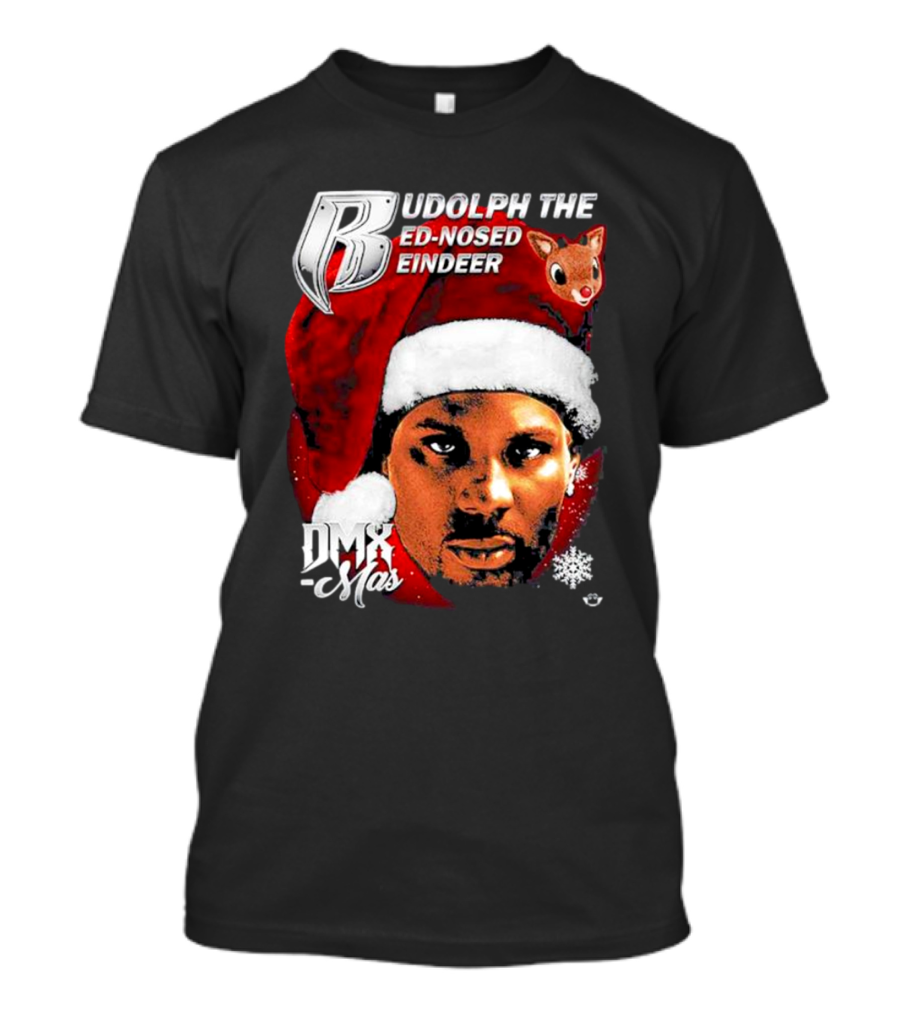 Rudolph The Red-nosed Reindeer DMX-Mas Santa Hat Christmas T-Shirt