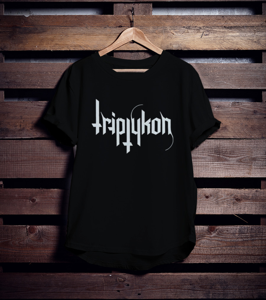 Triptykon Logo Black Metal Band Typography T-Shirt